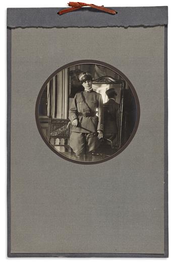 Woman in Uniform, Italy, World War I. Five Silver Gelatin Photographs.